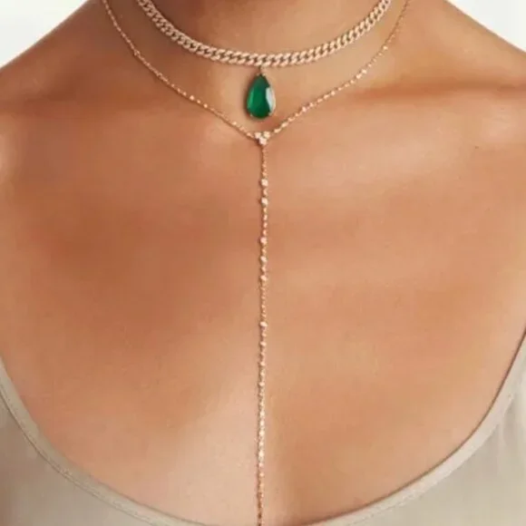 Authentic SHAY infinity lariat Y-drop necklace as seen on Hailey Bieber - Picture 3 of 10